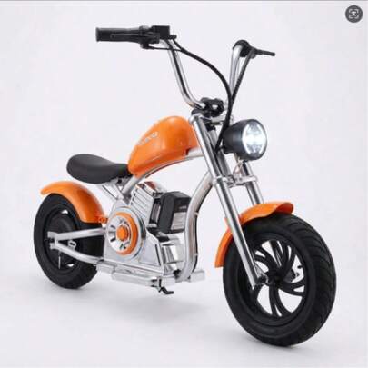 This Mini Electric Motorcycle Features 12-Inch Tires, A 160W Motor, A 21.4Ah Lithium Battery, A Maximum Speed Of 15km/H, A Maximum Range Of 20km, And A Maximum Load Capacity Of 100kg. It's Suitable For Outdoor Recreation.