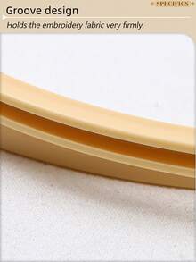 3个米色圆形手工DIY十字绣绣绷，绣框，捕梦网风铃挂环，采用耐用PP材质，适用于万圣节、圣诞节装饰、手机/钥匙链、包包挂饰、背包吊坠、桌面/床头装饰、发饰、汽车挂件等。 - 杏色 - 查看 12