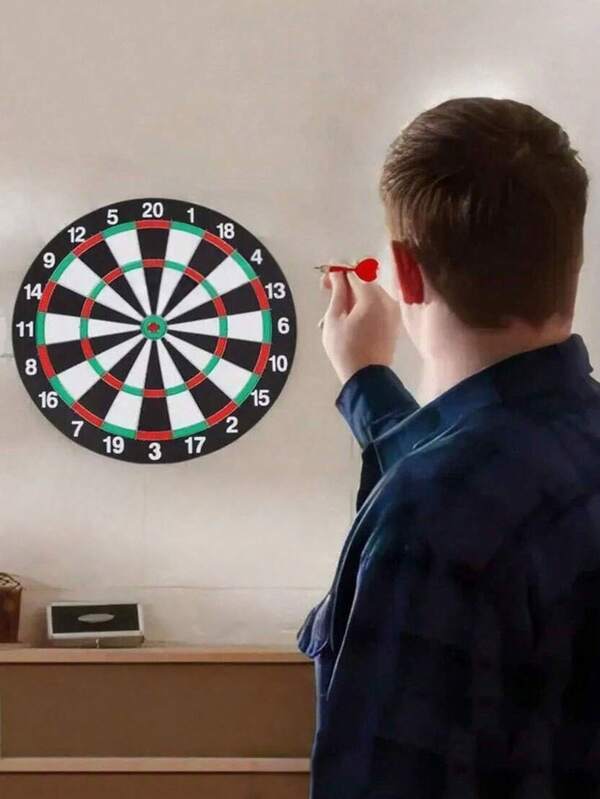 Dartboard Set, 4/6 Softspitzen Pfeile, zum Aufhängen - Dartspiel Set, Innen-/Außenaktivitäten zur Entspannung, ideal für Wettbewerbe und Spiele, Spiele für Familie und Freunde, entlastet die Augen