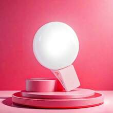 1 pieza Luz portátil circular para selfie de 150mAH con clip, luz de anillo para selfie LED, luz de video LED portátil regulable, para cámara y videocámara, vlogging para fotografía, autorretratos, grabación de video, videollamadas, entrevistas, transmisión en vivo, vlogs, reuniones familiares, fiestas de Navidad, para selfies portátiles, actividades al aire libre - Multicolor - Ver 12