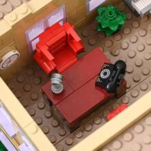 Simpsans Springfiald - Bloques de construccin escolares - Moc American SCA arquitectura de dos pisos con cifras, juegos de construccin modulares de casas de ciudad - 3500 piezas - para - inicial - Ver 9