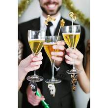 SLAWCat Themed Wine Glass Markers - Set Of 13 13 Pcs Cat Charms For Wine Party Decorations - 13件貓咪掛件 - 查看 6