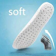 1 双男女通用舒适运动鞋垫 - 高弹透气，足部护理，鞋垫，鞋内衬，足部护理，足部缓冲，防滑，灰色隔热层，闺蜜节，小狗，嘉年华