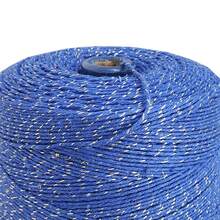 Glittery Yarn, Size 6 - 500g 585m - Various Colors | Yarns From Brazil - DÂY SỢI ROYAL VỚI VÀNG - Xem 1