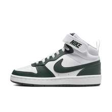 Nike Youth COURT BOROUGH MID 2 (GS) Casual Mid-Top Sneakers CD7782-119 - White Green - View 1