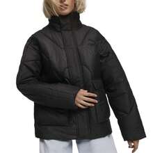 Puma Unisex Cotton-Padded Jacket, Sporty Casual Warm Stand-Collar Padded Coat/Jacket, Style 620847-01 - Black - View 1