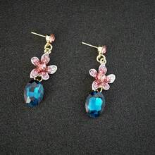 3件套女士首饰套装 - 项链、耳环，镶嵌彩色水钻，时尚优雅奢华，适合新娘、婚礼、宴会、正式场合佩戴 - 首飾套裝 - 查看 8