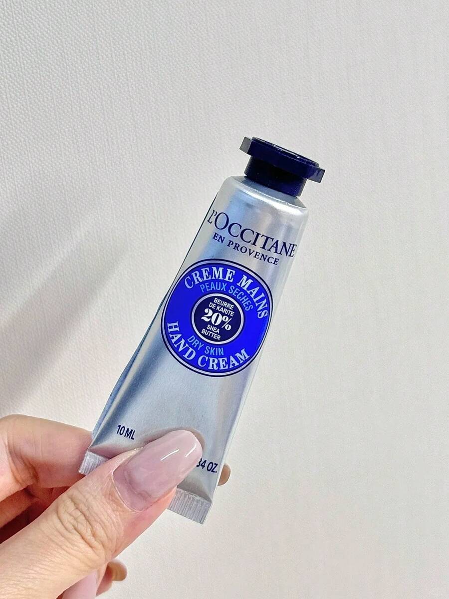 L'Occitane 欧舒丹乳木果护手霜迷你装 10毫升/0.34盎司，滋养并保护干燥双手，快速吸收，不油腻，令肌肤水润柔软，纯素配方