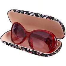 Caja de Anteojos Portátil Gafas de Sol Florales Gafas Duras Caja Protectora Caja Tejidos Tejidos Caja de Gafas de Luz Retro Floral Caja de Protección de Almacenamiento Duro - 1 - Ver 9