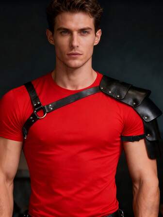 1PC Medieval Knight PU Leather Shoulder Armor Warrior Shoulder Armor Cosplay Accessories Stage Play Props