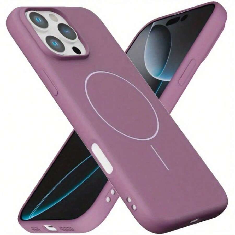 Con un acabado monocromático pintado con spray y un tratamiento superficial pulido. Esta funda de carga inalámbrica magnética es compatible con los modelos 17, 17 Pro Max, 16 Pro Max, 15, 14 Plus, 13, 12, 11, X, XR y XS Max, así como con los modelos Galaxy S22, S23, S24 y S25, y las fundas A16, A26, A36 y A56. Es un excelente regalo de Navidad para tus amigos más queridos. - Morado - Ver 1