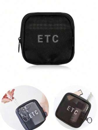 3件套旅行化妆包便携收纳袋，可装口红、化妆品、洗漱用品、钱包、手机充电线等。