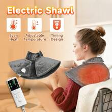 Ergonomic Heated Shawl For Office, Winter Shoulder & Neck Warmth Device, Thoughtful Holiday Gift For Parents - Warm Body Tool - Xem 1