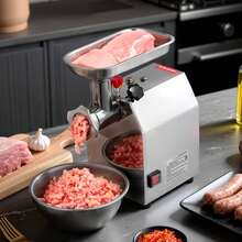 Commercial Electric Meat Grinder, 5 Lbs/Min Capacity, #8 Industrial Meat Mincer With 2 Stainless Steel Blades, 2 Grinding Plates, 600W Heavy-Duty Sausage Maker Stuffer, For Kitchen, Restaurant - 8 Caliber, 5 Lbs - View 10