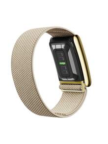 5.0 SuperKnit Luxe 表带 – 兼容 5.0/MG – 支持心电图监测，健康健身可穿戴设备的理想配件 – 高级金属材质