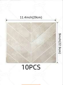 5/10/30pcs Self-Adhesive Wall Tiles - 11.4 Inch X 9 Inch Each - 3D Peel And Stick Backsplash Tiles, Waterproof And Oil-Proof For Kitchen, Bathroom