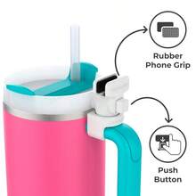 SLAWHydraClip Phone Attachment - Watch Carry Record And Stay Organized Use As Phone Stand Or Tripod Hands Free Detachable Stanley Cup Accessories Spring Loaded Secure Grip White - 白色 - 查看 3