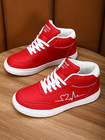 Outdoor Comfortable Men's Casual Shoes, Thick-Soled Non-Slip Men's Sneakers, New Fashion Men's Shoes, High-Quality Hiking Shoes, New Spring And Summer Running Shoes, Versatile High-Top Height-Increasing Shoes (Irregular Patterns)