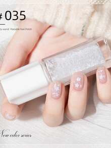 2026新品：健康水性指甲油。无需固化，快干持久，可剥离。透明指甲强化剂。无需固化，可剥离指甲油。无异味。适合学生使用。专业沙龙品质。10毫升。适合春、夏、秋、冬四季。女士和女孩的理想之选。情人节、万圣节、圣诞节和生日的完美礼物。 - 彩色 - 查看 29