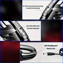 Handheld Vacuum Cleaner Cordless Car Vacuum Cleaner, Rechargeable Handheld Vacuum Cleaner With Large Capacity Battery, Lightweight, Rechargeable, And Powerful, Suitable For Hair In Cars, Homes, And Pets. - 黑色 - 查看 8