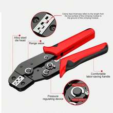 Crimping Tool With Ratchet, Ratchet Wire Crimper For Non-Insulated Open Barrel Terminal Connectors Receptacles AWG23-16, Ratcheting Crimper, Electrical Terminals Crimping Tool - Variant - View 7