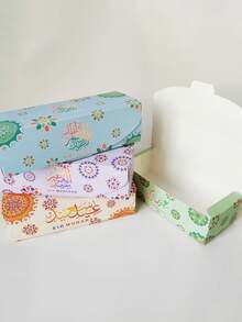 24pcs/12pcs Eid Mubarak Gift Boxes, Rectangular Paper Gift Packaging Boxes For Eid Muslim Festival Party, Rectangular Candy Box Gift Packaging - Multicolor - View 2