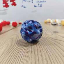 4PCS High Elastic Ball Hole Ball PU Foam Ball Porous Ball Interactive Toy,Color Random Delivery