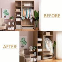 6 Bolsas Colgantes de Almacenamiento al Vacío, Bolsas de Vacío para Ropa(Colgar Entre 15 y 20 Prendas),Trajes, Vestidos, Abrigos, Organizador de Armario Reutilizable (3*(67X90CM y 67X110CM)) - 67 x 110 cm - Ver 5