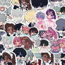 160pcs Cartoon Alien Stage Stickers, Cute Stickers IvanQ Version, Waterproof Stickers For DIY Phone Case, Minimalist Alien Stage Cute Stickers - Multicolor - View 3