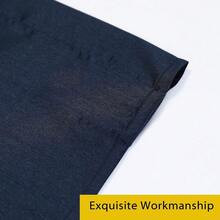 Chyhomenyc Uptown Navy Blue Curtains 54 Inch Length 2 Panels, Room Darkening Soft Faux Silk Chic Fabric Short Kitchen Curtains For Bedroom Living Room Windows, Each 30Wx54L,NavyBlue30inchWx54inchLPackof2 - 海軍藍 30 英吋寬 x 54 英吋長 2 件裝 - 查看 7
