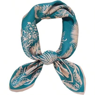 WSXC ANDANTINO 100% Real Mulberry Silk Scarf -21'' X 21''- Lightweight Neckerchief Women Men Small Square Digital Printed Scarves