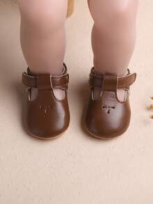Babyprinzessinnen-Schuhe, Weiche Sohle Kleinkindschuhe für Baby-Mädchen im Alter von 0-1 Jahren, 3-6 Monate, 7-12 Monate, Frühling/Herbst - Kaffeebraun - Übersicht 6