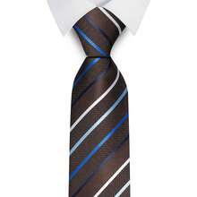 AlanKing 1pc Striped Necktie, Suitable For Business, Formal Events, And Daily Suit Wear - Color Mixing - View 15