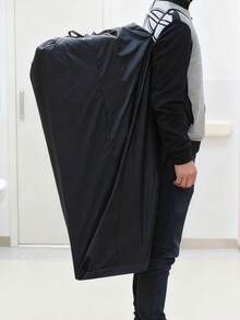 1个大号黑色婴儿车收纳袋，带防尘罩，多功能旅行随身包，适合旅行和户外活动 - 黑色 - 查看 8