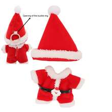 Neue Weihnachtskostüm-Accessoires, Puppen dekorieren, für Labubu, Weihnachtsferien-Dekoration, Feiertagsgeburtstaggeschenk (Puppe nicht enthalten)