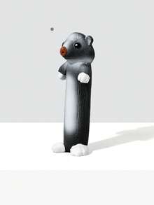 Giocattolo masticabile durevole per cani, giocattolo a forma di lontra in lattice con squittio, adatto per cani di taglia media e piccola, per masticare, dentizione, alleviare la noia, addestramento interattivo - Multicolore - Visualizzare 12