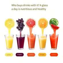 New Manual Juicer, Home Portable Manual Lemon Juicer, Manual Mini Fruit Juicer Halloween And Christmas(Material: Plastic) - Multicolor - View 9