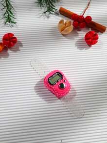 Digital Finger Counter With Rhinestones, Electronic Digital Display, Manual Click Counter, Handheld Counting Counter For Knitting, Golf, Fishing, School Sports Events, Festival Gift - Multicolor - View 12