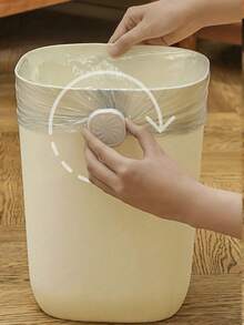 5pcs Trash Can/Garbage Bag Fixator(Non-Slip,Reusable,Easy To Install) Portable Household Trash Bag Disks Reusable Waste Liner Holders Garbage Bin Accessories For Kitchen Bedroom Outdoor,Storage Accessories,Ornament - Multicolor - View 1