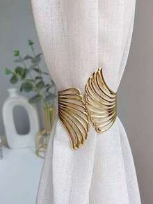 1pc Wing-Shaped Curtain Clip, Simple Metal Curtain Clamp, Curtain Accessory - Multicolor - View 6