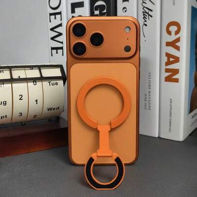 360° Rotating Mobile Phone Holder Portable Folding Mobile Phone Holder Mobile Phone Accessories Support Bracket Handle Upgraded Version Double-Sided Magnetic Mobile Phone Ring Holder Aluminum Alloy Adjustable Compatible With IPhone, Android Phone, Gift For Birthday, Family, Friends Gifts Birthday Phone Grip