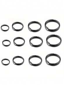 200pcs/Pack Multicolor Double Loops Metal Open Jump Rings - Versatile Connectors For DIY Jewelry Making Supplies - Easy To Use, Durable, And Corrosion-Resistant Accessories In 4, 5, 6, 8, 10, 12mm Sizes - Multicolor - View 5