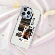 Funda para teléfono Oscar Piastri Racing Car, compatible con fundas ,  17,  16 Pro Max,  15 Pro Max,  13 y  12. Fabricada en TPU, ofrece protección contra golpes y caídas. Un regalo perfecto para amantes de las carreras, familiares, amigos y celebraciones navideñas. - transparente - Ver 4