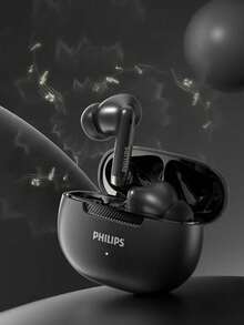 Philips Premium True Wireless In-Ear Headphones,TAT2020,Long Battery Life, High-Fidelity Sound, Clear Calls With Noise Cancellation - Black - View 8
