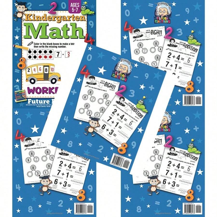 Kindergarten Math Workbook: Mathematics Practice For Smart Pre-K Ages 4 ...