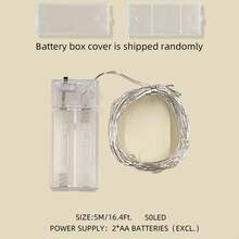 1条装 10/20/30/50/100/200颗LED灯珠 1米/2米/3米/5米/10米/20米铜线串灯，适用于节日装饰、婚礼、派对、礼品、卧室、客厅、家居、花园、单身派对 [不含电池]，斋月装饰灯 - 銅線燈 - 查看 42