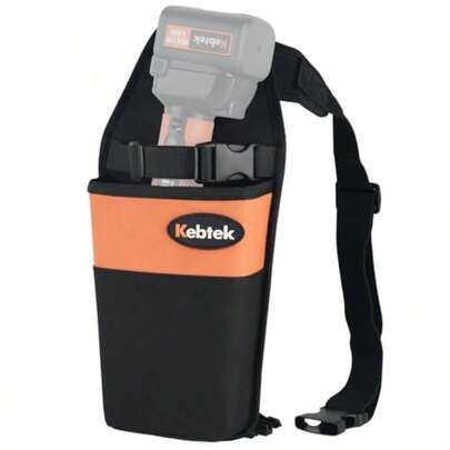 Kebtek 2025年新型・鋏が開いたまま収納可能 電動剪定ばさみバッグ ハードインナー 電動鋏 収納ケース 両利き・左右対称 ウェストバッグ 83-107cm調整可能 ツールバッグ 差し入れバッグ ブラック kebtek電動剪定バサミ全機種対応 電動鋏は別売り
