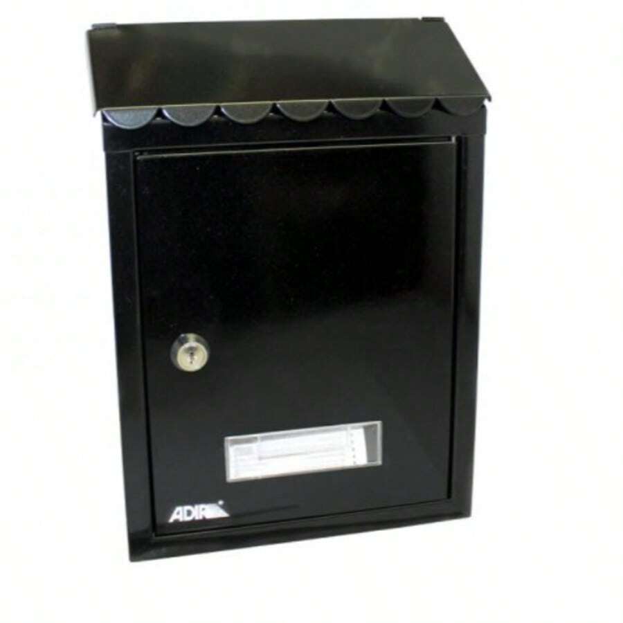 Buzón para Cartas Metálico | Resistente, Elegante y Para Exterior | Adir - Negro - Ver 1