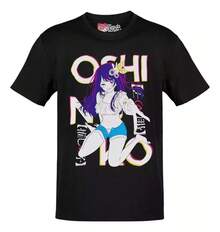 Anime Oshi No Ko Ai Hoshino White Letters Multicolor T-Shirt - 黑色 - 查看 7