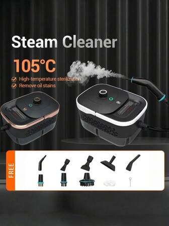 1500W Portable High-Temperature High-Pressure Steam Cleaner And Ironing Machine With 10 Accessories, Multi-Purpose Kitchen Steam Cleaner And Car Steam Cleaner For Floors, Carpets, Sofas, Kitchen Utensils, Seams, Vehicles, And Clothing, Christmas Gift,Nettoyeur Vapeur,Dampfreiniger,Kitchen Essential Items And Carpet Cleaning Tools, Essential Home Cleaning Tools.
